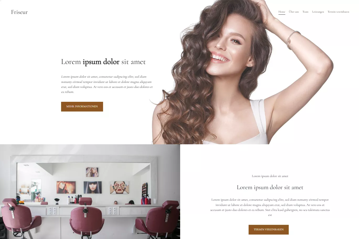 Friseur Website Template