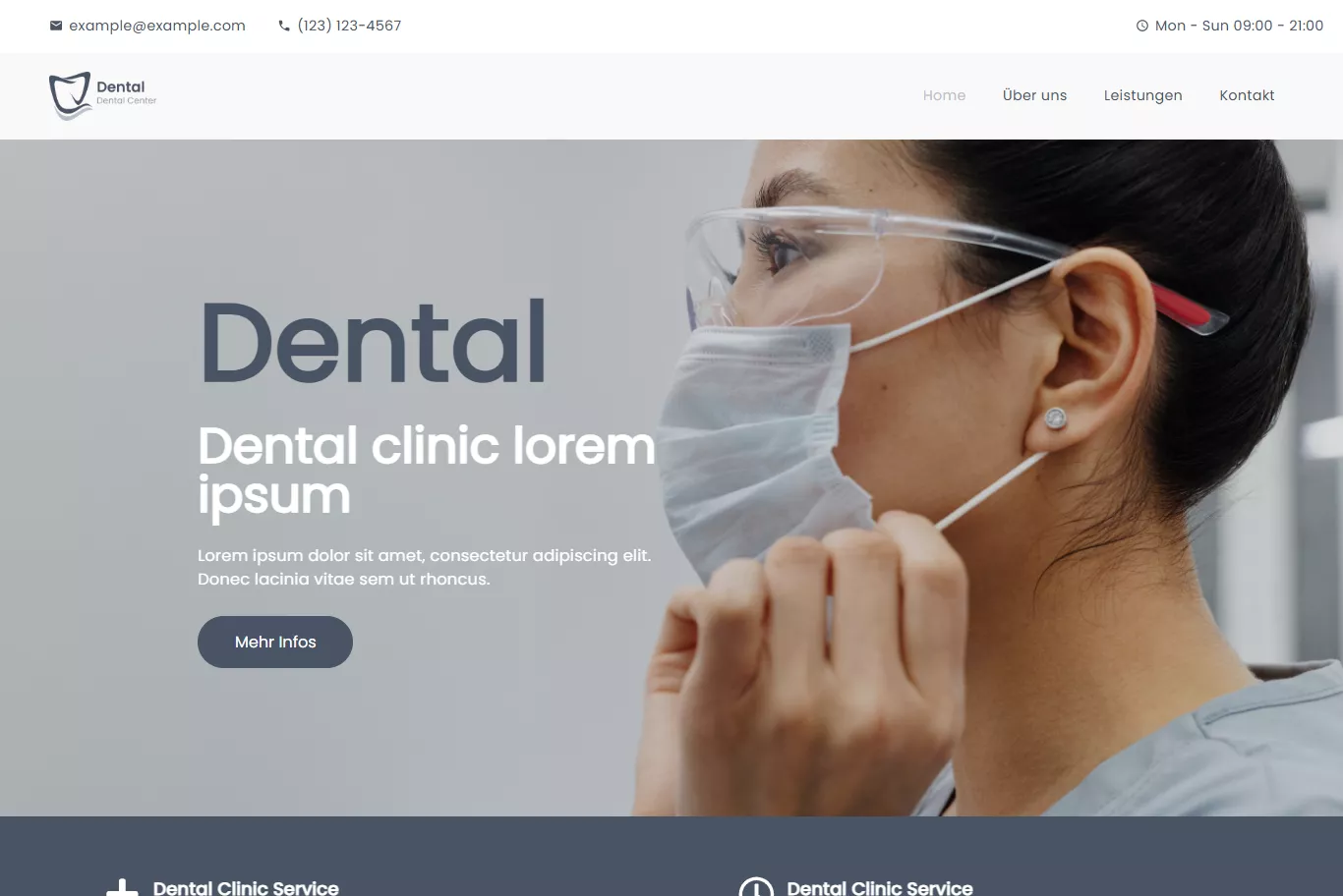 Zahnarzt Website Template